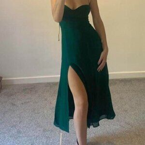 Reformation Juliette Emerald Green Size 2 dress